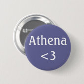 Athena <3 badge ronde button 5,7 cm (Voorkant /achterkant)