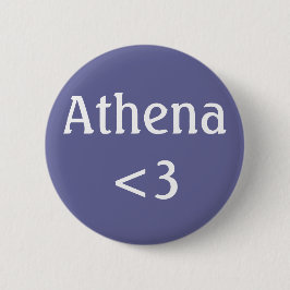 Athena <3 badge ronde button 5,7 cm