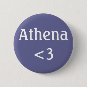 Athena <3 badge ronde button 5,7 cm
