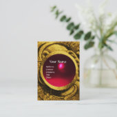 ATHENA AND FIGHTS MONOGRAM, Red Ruby Visitekaartje (Staand voorkant)