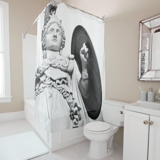 Athena Goddess van Wisdom #2 #wall #art Douchegordijn (In situ)
