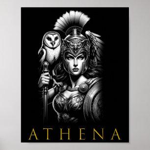 Athena Godin van Wijsheid en Oorlog Poster