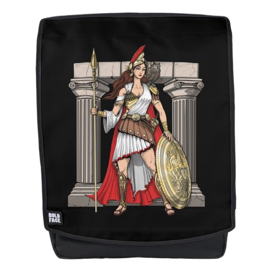 Athena Greek Goddess Rugtassen (Voorkant)