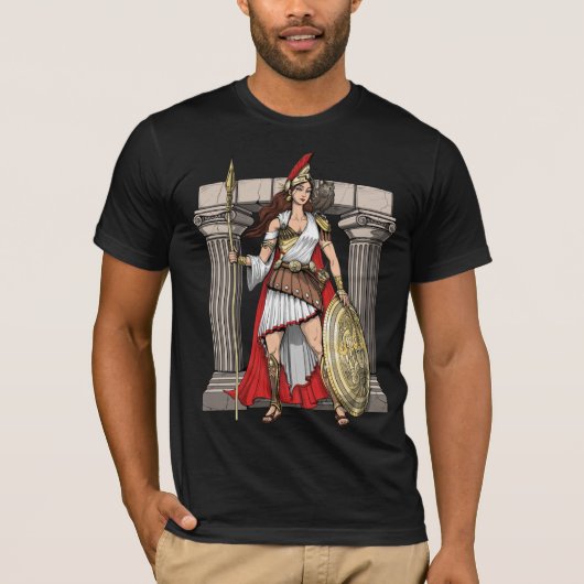 Athena Greek Goddess T-shirt (Voorkant)