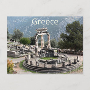 Athena Pronaia Sanctuary in Delphi Griekenland Briefkaart