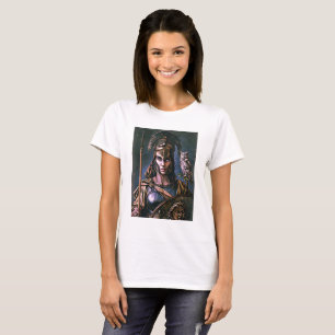 "Athena’s felle loyaliteit" Kleurrijk Portret T-shirt