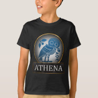 Athena Uil symbool van de Griekse godin van de wij