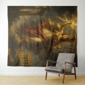 Athena's Lightning: Goddess of Wisdom & Power (Myt Wandkleed (In Situ (horizontaal))