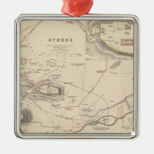 Athene, Acropolis Metalen Ornament (Voorkant)