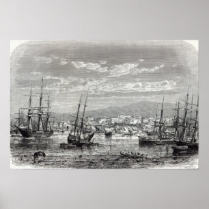 Athene: algemeen uitzicht van de Piraeus; Poster