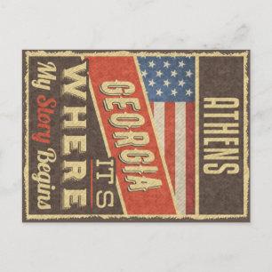 Athene Georgia Briefkaart