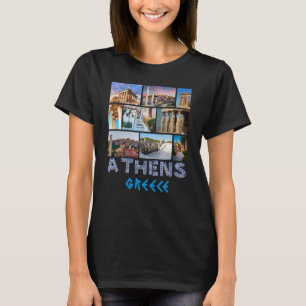 Athene Griekenland Acropolis Famous Sights Souveni T-shirt