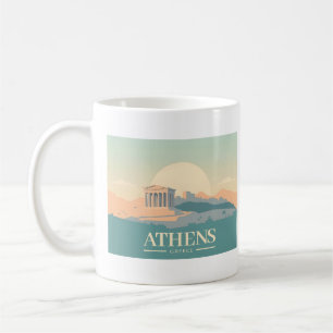 Athene Griekenland Acropolis Pastelreizen Koffiemok