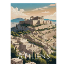 Athene Griekenland Acropolis Reisprint