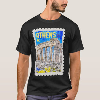 Athene Griekenland Bezoeker Griekse Lover Partheno T-shirt