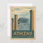Athene, Griekenland Briefkaart (Voorkant / Achterkant)