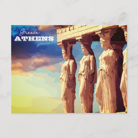 Athene, Griekenland Briefkaart (Voorkant)