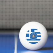 Athene, Griekenland Emblem & Vlag Pingpongballen (Net)
