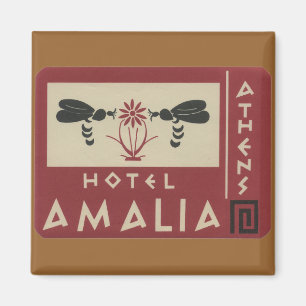 Athene Griekenland Hotel Amalia Vintage - reislabe Magneet