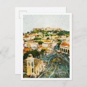 Athene Griekenland Mooi olieverflandschap Briefkaart (Voorkant / Achterkant)