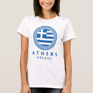 Athene, Griekenland Noodlijdend Ontwerp Vrouwen Wi T-shirt