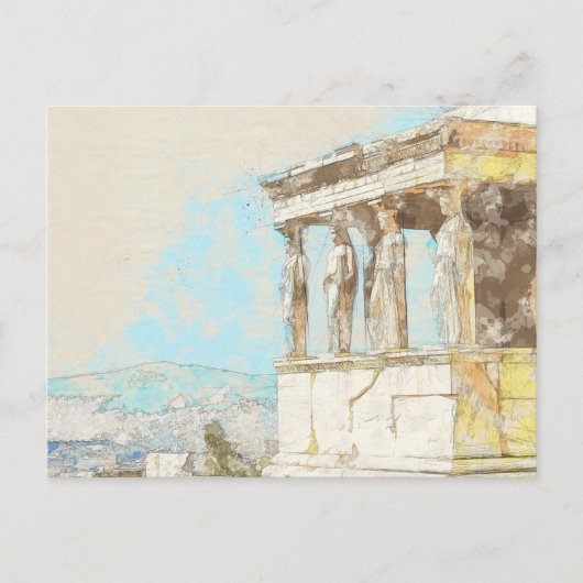 Athene Griekenland | Oude stad Briefkaart (Voorkant)