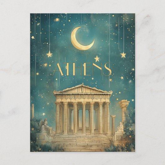 Athene Griekenland Reizen Briefkaart (Voorkant)