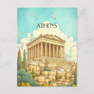 Athene Griekenland Reizen Briefkaart