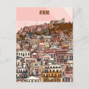 Athene Griekenland Reizen Briefkaart