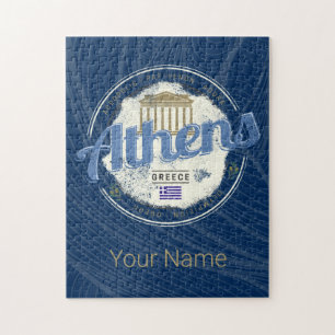 Athene Griekenland Retro Acropolis Souvenir Legpuzzel