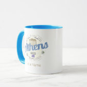 Athene Griekenland Retro Acropolis Souvenir Mok (Voorkant links)