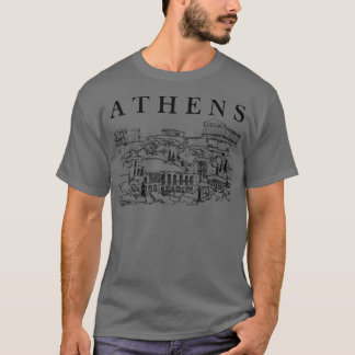 Athene Griekenland Souvenir Griekenland Trip Europ T-shirt