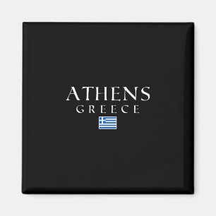 Athene Griekenland Vlag Vakantie Athene Souvenir G Magneet