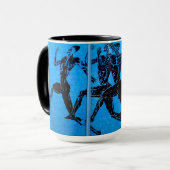 Athene Marathon Blue Print Mok (Voorkant links)