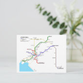 Athene-metro Briefkaart (Staand voorkant)