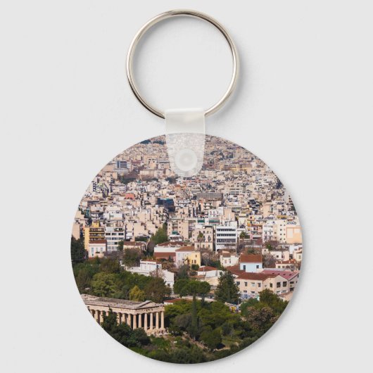 Athene over het hoofd sleutelhanger (Voorkant)