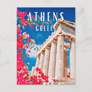 Athene, stad van de Griekse mythologie Briefkaart