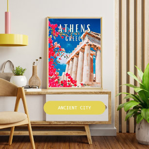 Athene, stad van de Griekse mythologie Poster