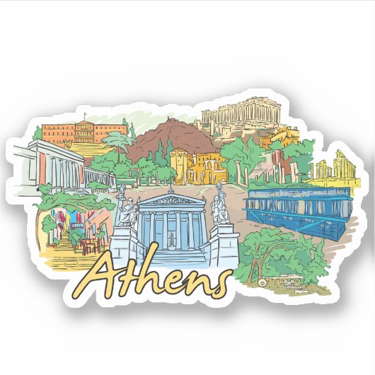 Athene Sticker (Voorkant)
