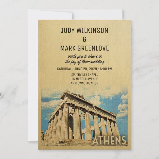Athene Weddenschap Griekse Grieks Kaart (Voorkant)