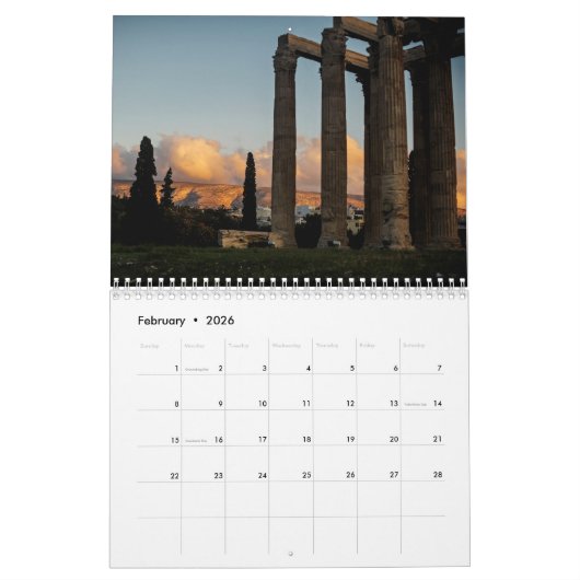 ATHÈNES CALENDRIER 2020 (Feb 2026)