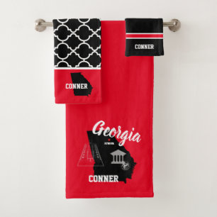 Athènes Géorgie Noir et rouge