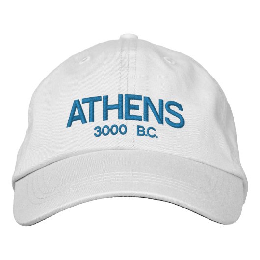 Athènes Grèce Casquette ajustable personnalisé (Devant)