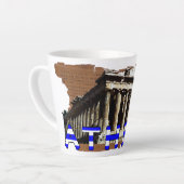 Athènes Grèce Parthénon Latte Mug (Angle gauche)