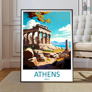 Athènes Impression d'art mural Athènes Grèce Mur H