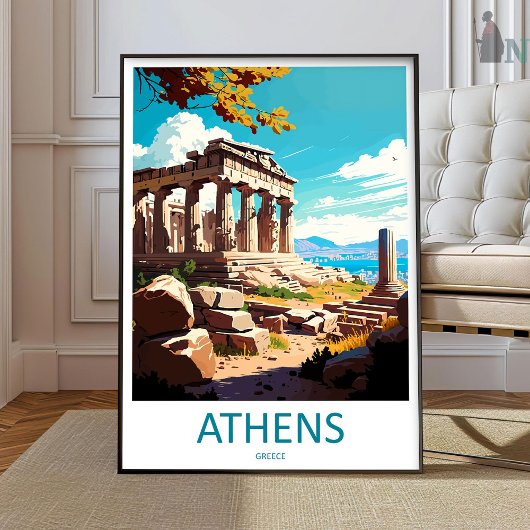 Athènes Impression d'art mural Athènes Grèce Mur H