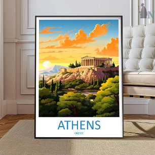 Athènes Impression sur toile Athènes Grèce Décorat