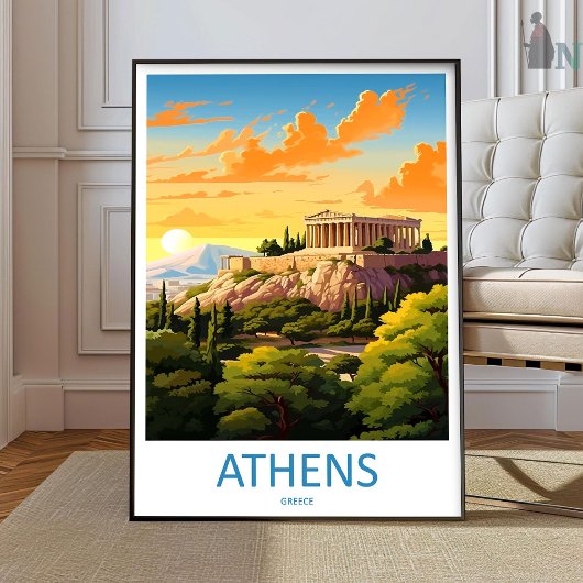 Athènes Impression sur toile Athènes Grèce Décorat