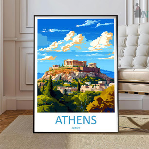 Athènes Impression sur toile Athènes Grèce Décorat