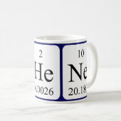 Athènes nom de table périodique tasse (Devant droit)